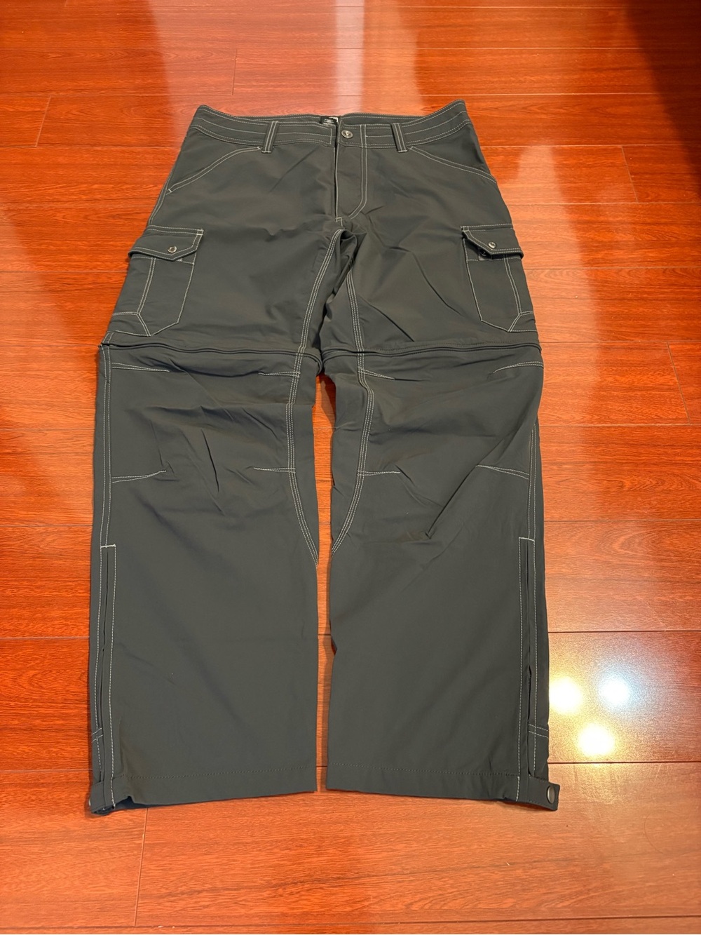 Men’s Kuhl Gray Pants Renegade Convertible Stealth Size 34X30
